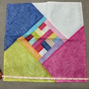 Colorful Geometric Patterned Scarf from Korea